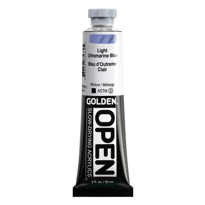 Golden OPEN Acrylics tube 59ml - 7566 Light Ultramarine Blue (s2)