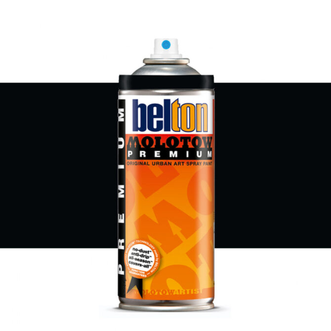 Molotow Belton Premium Artist Spraypaint 400ml - 214 TOAST Signal Black