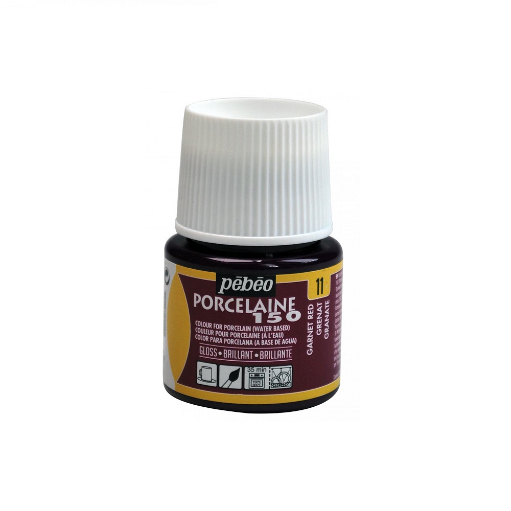 Pebeo Porcelaine 150 Porseleinverf 45ml - 11 Garnet Red