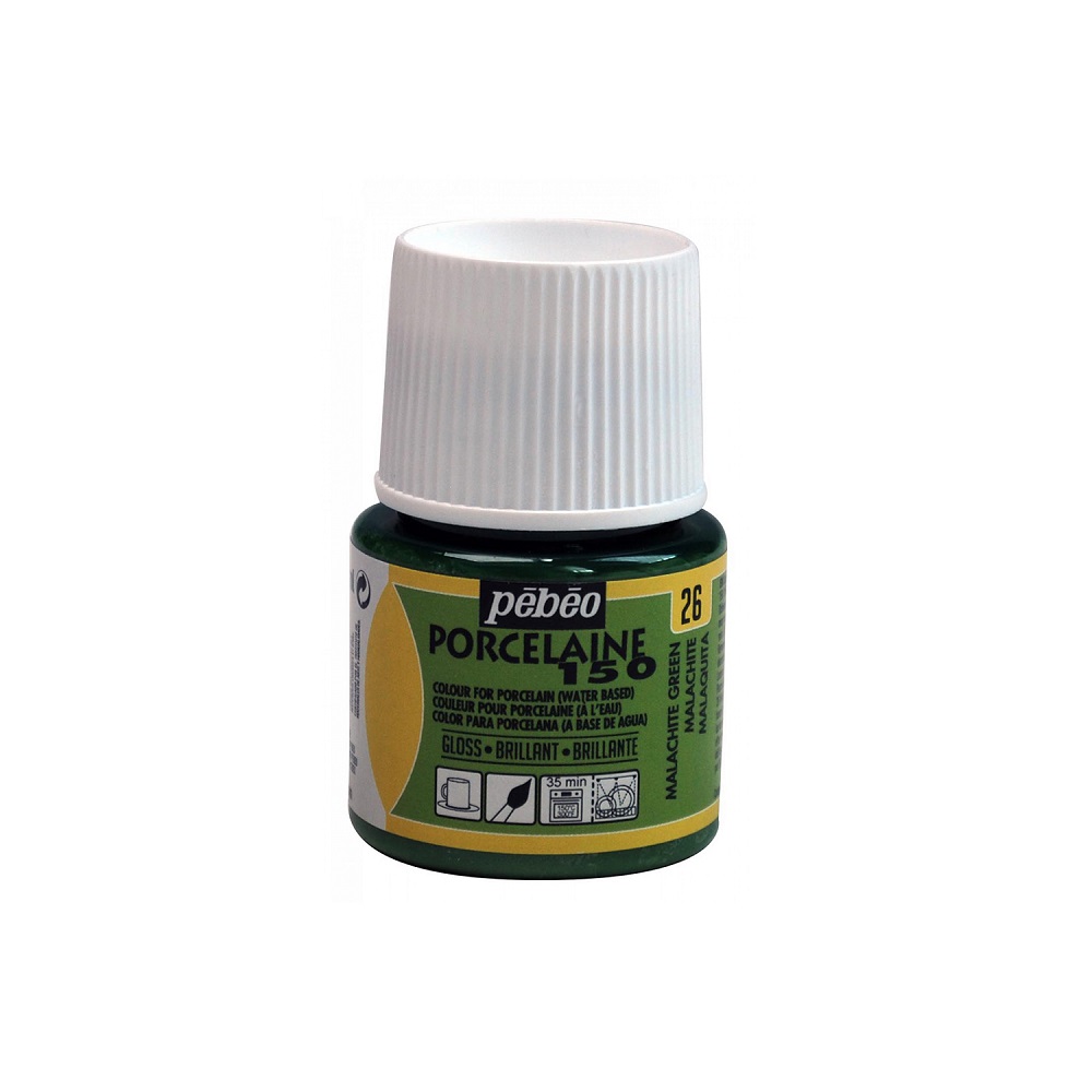 Pebeo Porcelaine 150 Porseleinverf 45ml - 26 Malachite Green