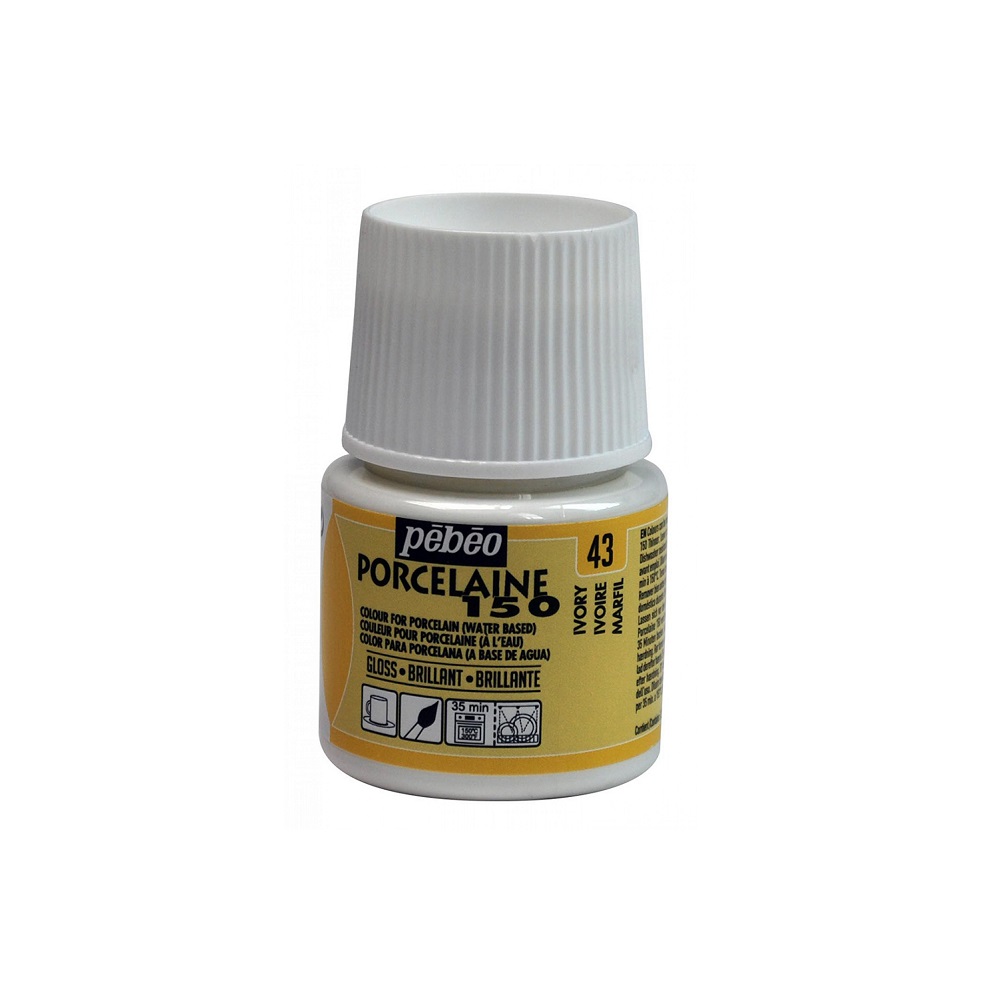 Pebeo Porcelaine 150 Porseleinverf 45ml - 43 Ivory