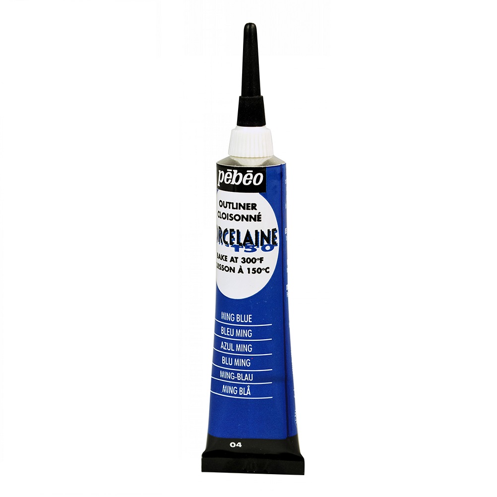 Pebeo Porcelaine Outliner tube 20ml - 04 Ming Blue
