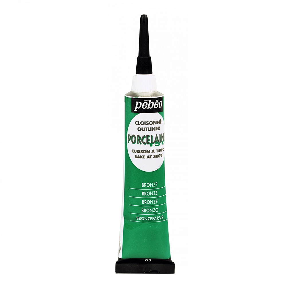 Pebeo Porcelaine Outliner tube 20ml - 05 Bronze Green