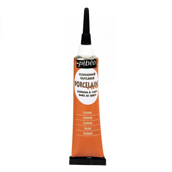 Pebeo Porcelaine Outliner tube 20ml - 09 Copper