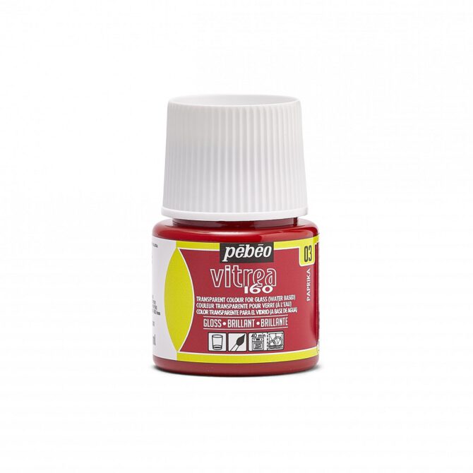 Pebeo Vitrea glasverf 45ml GLOSS - 03 Paprika