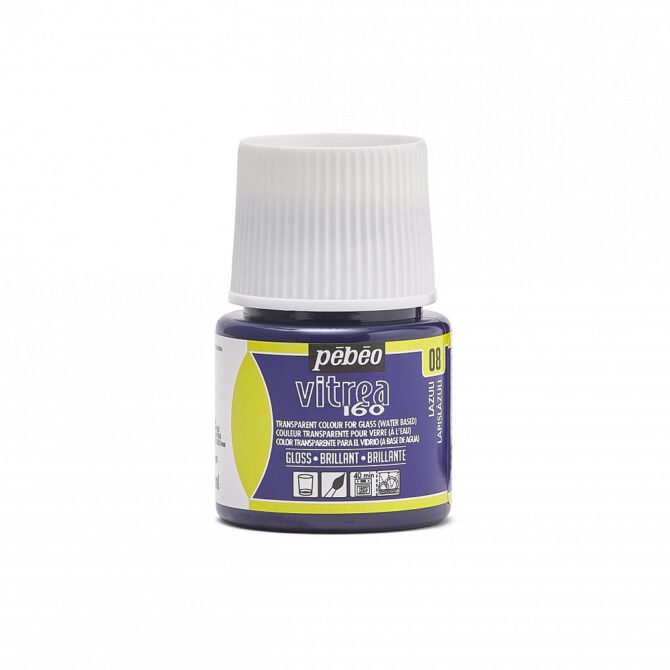 Pebeo Vitrea glasverf 45ml GLOSS - 08 Lazuli