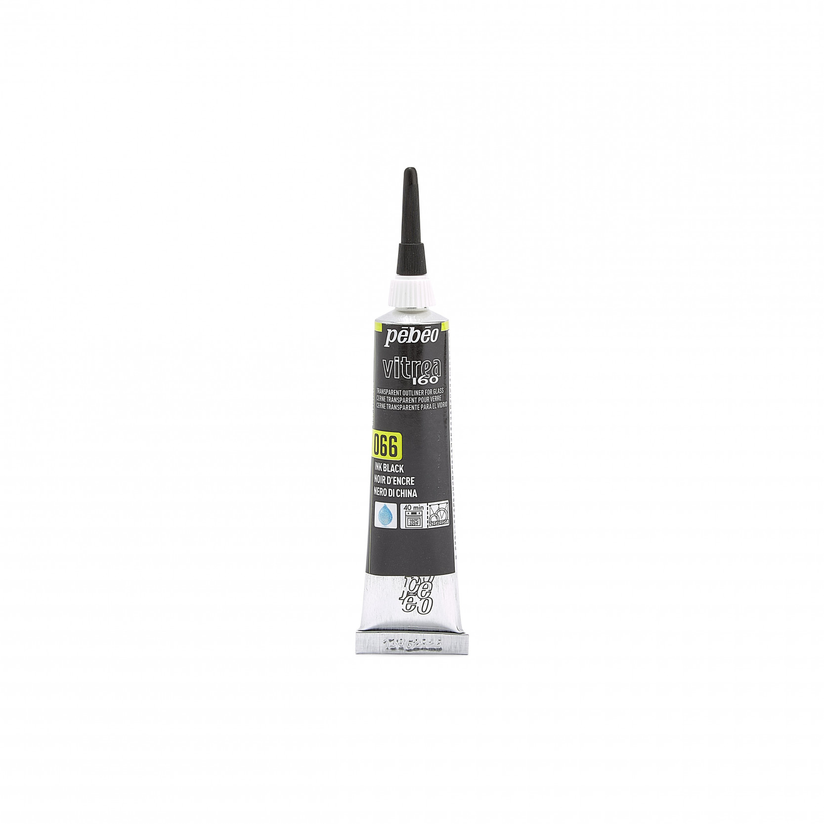 Pebeo Vitrea Outliner tube 20ml - Ink Black