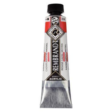 Rembrandt Acrylverf tube 40ml - no.314 cadmiumrood middel