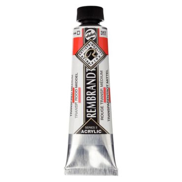 Rembrandt Acrylverf tube 40ml - no.317 transparantrood middel