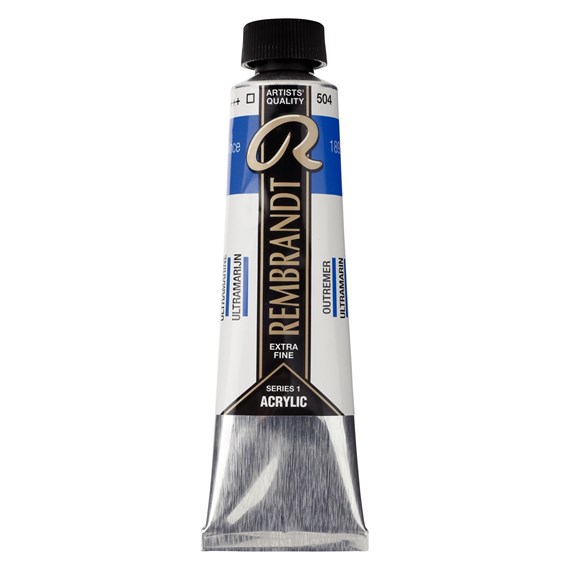 Rembrandt Acrylverf tube 40ml - no.504 ultramarijn