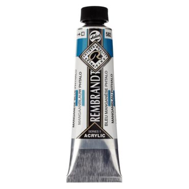 Rembrandt Acrylverf tube 40ml - no.582 mangaanblauw pthalo