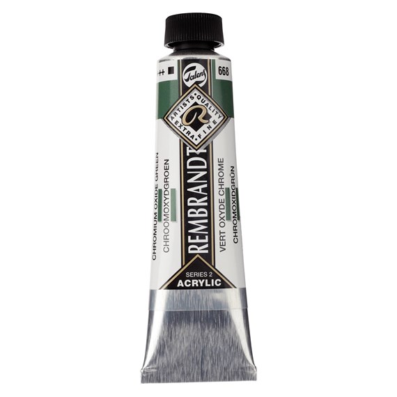Rembrandt Acrylverf tube 40ml - no.668 chroomoxidegroen