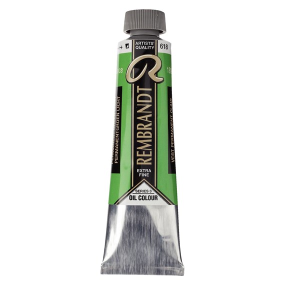 Rembrandt olieverf 40ml - 618 Permanentgroen Licht (S3)