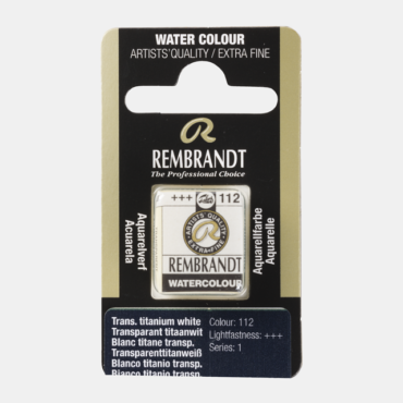 Rembrandt water colour half napje - 112 Trans. titanium white (s1)