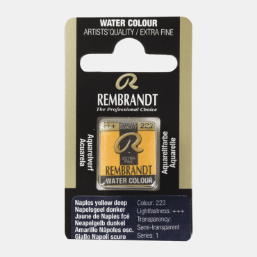 Rembrandt water colour half napje - 223 Naples yellow deep (s1)