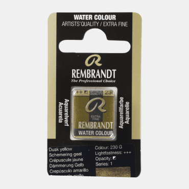 Rembrandt water colour half napje - 230 Dusk yellow (s1)