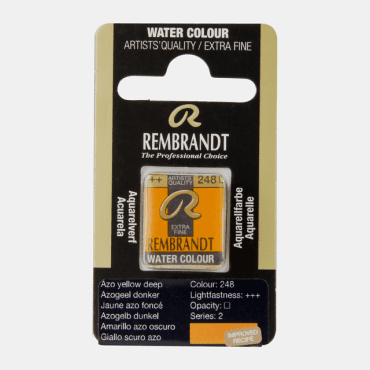 Rembrandt water colour half napje - 248 Azo yellow deep (s2)