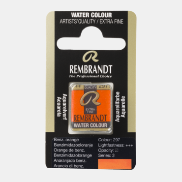 Rembrandt water colour half napje - 297 Benzimidazolone orange (s3)