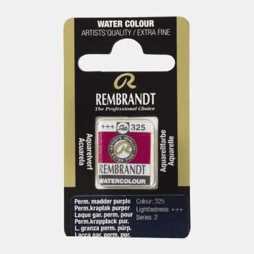 Rembrandt water colour half napje - 325 Perm. madder lake purple (s2)