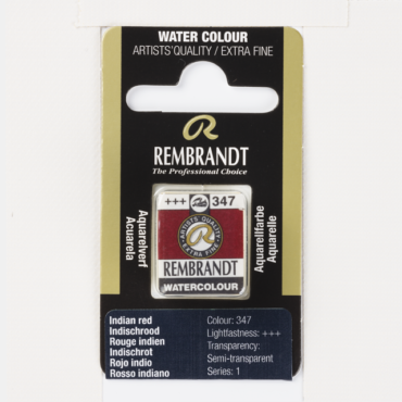 Rembrandt water colour half napje - 347 Indian red (s1)
