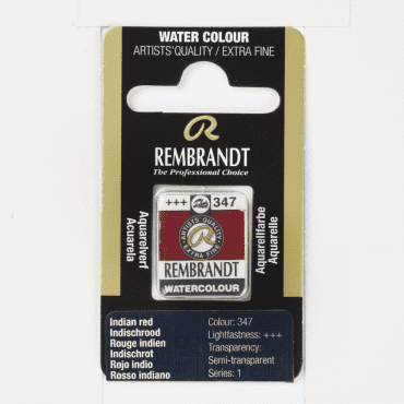 Rembrandt water colour half napje - 347 Indian red (s1)