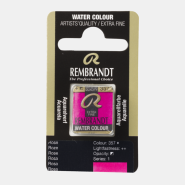 Rembrandt water colour half napje - 357 Rose (s1)
