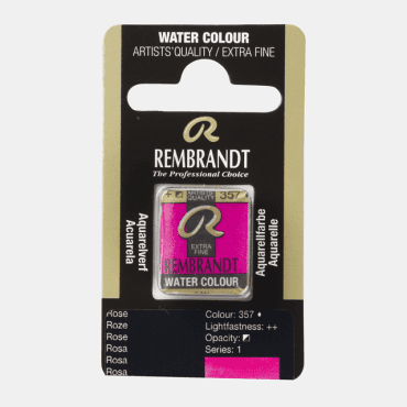 Rembrandt water colour half napje - 357 Rose (s1)