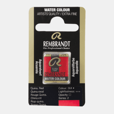 Rembrandt water colour half napje - 364 Quinacridone red (s2)