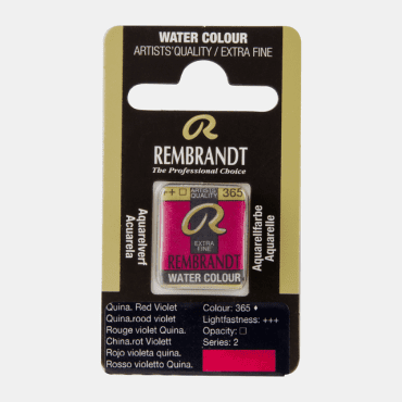 Rembrandt water colour half napje - 365 Quinacridone red violet (s2)