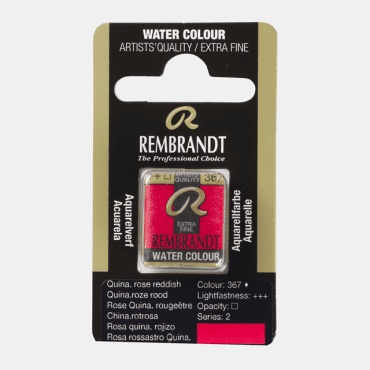 Rembrandt water colour half napje - 367 Quinacridone rose reddish (s2)