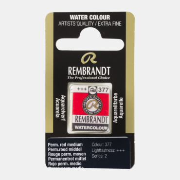 Rembrandt water colour half napje - 377 Perm. red middle (s2)
