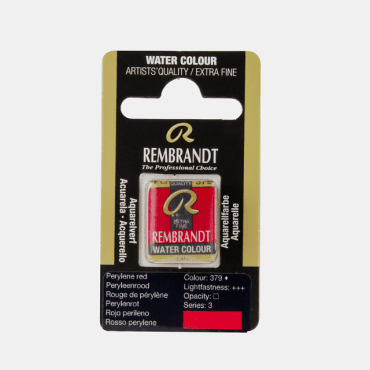 Rembrandt water colour half napje - 379 Perylene red (s3)