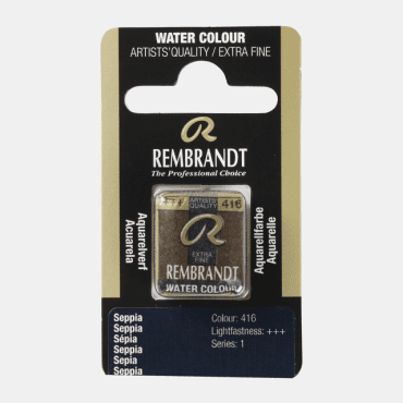 Rembrandt water colour half napje - 416 Sepia (s1)