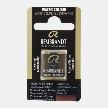 Rembrandt water colour half napje - 417 Transparant oxide umber (s1)
