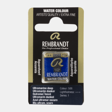 Rembrandt water colour half napje - 506 Ultramarine deep (s1)