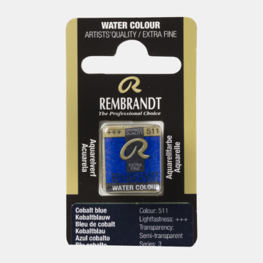 Rembrandt water colour half napje - 511 Cobalt blue (s3)