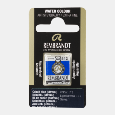 Rembrandt water colour half napje - 512 Cobalt blue ultramarine (s1)
