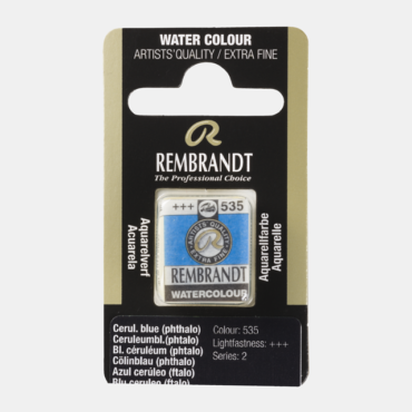 Rembrandt water colour half napje - 535 Cerulean blue phthalo (s2)