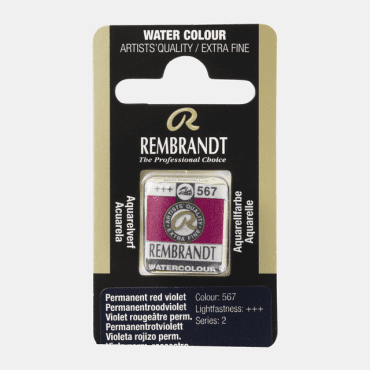 Rembrandt water colour half napje - 567 Perm. red violet (s2)