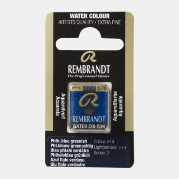 Rembrandt water colour half napje - 576 Phthalo blue green (s2)