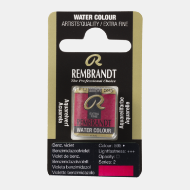 Rembrandt water colour half napje - 595 Benzimidazolone violet (s2)