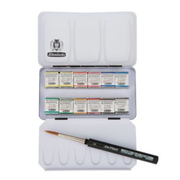 Schmincke Horadam Aquarel - SET metaal 12 halve napjes