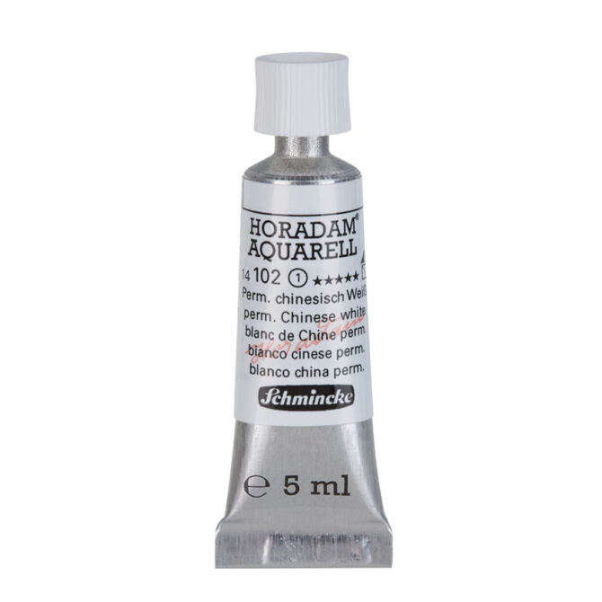 Schmincke Horadam Aquarel tube 5ml - 102 Permanent Chinese White (s1)