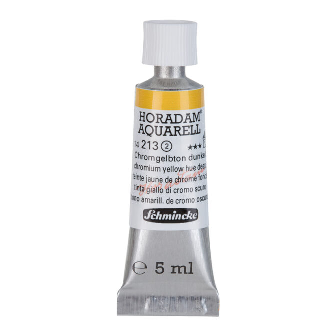 Schmincke Horadam Aquarel tube 5ml - 213 Chromium Yellow Hue Deep (s2)