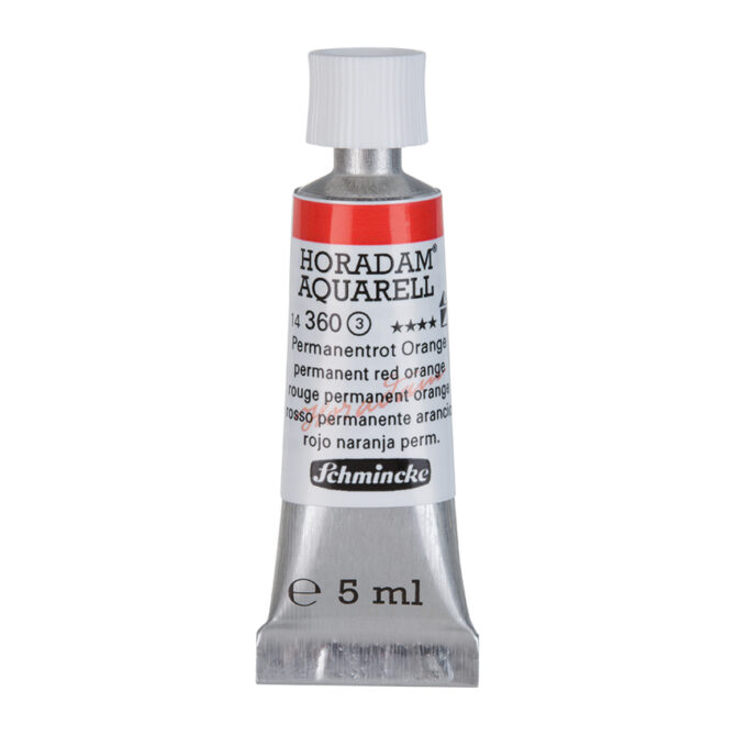 Schmincke Horadam Aquarel tube 5ml - 360 Permanent Red Orange (s3)