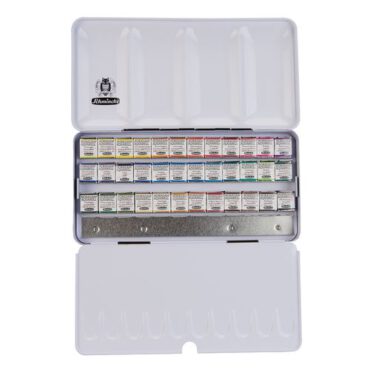 Schmincke Horadam aquarelverfset 36x1/2 napjes metalen box