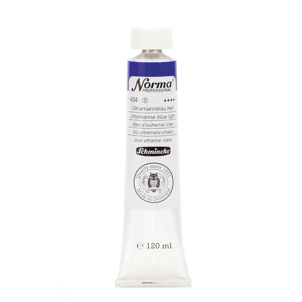 Schmincke Norma Olieverf Tube 120ml - 404 Ultramarine Blue Light (s1)