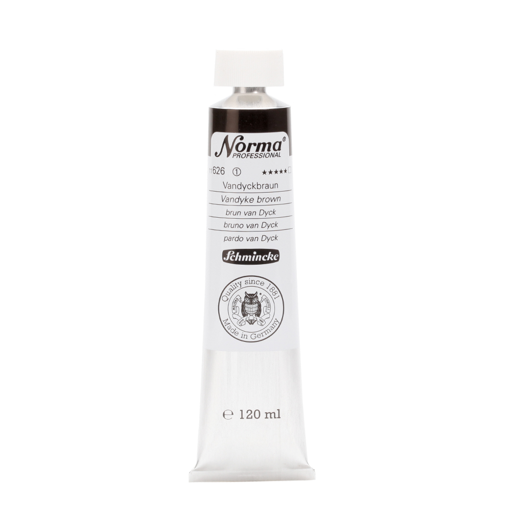Schmincke Norma Olieverf Tube 120ml - 626 Vandyke Brown (s1)