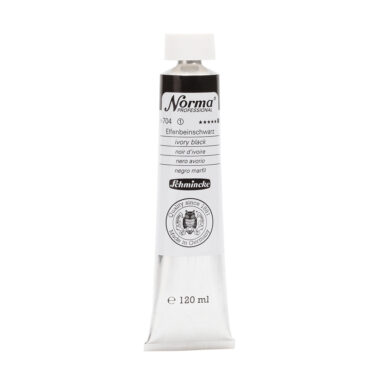 Schmincke Norma Olieverf Tube 120ml - 704 Ivory Black (s1)