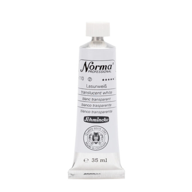 Schmincke Norma Olieverf Tube 35ml - 110 Transparent White (s2)